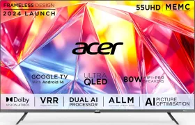 Acer Super Series 55 inch Ultra HD 4K Smart QLED TV (AR55QDXGU2875AT)