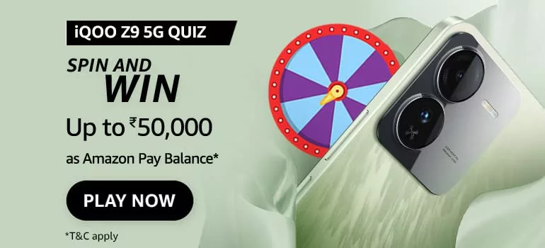 Amazon IQOO Z9 5g Quiz Answers Spin Win Up To 50 000