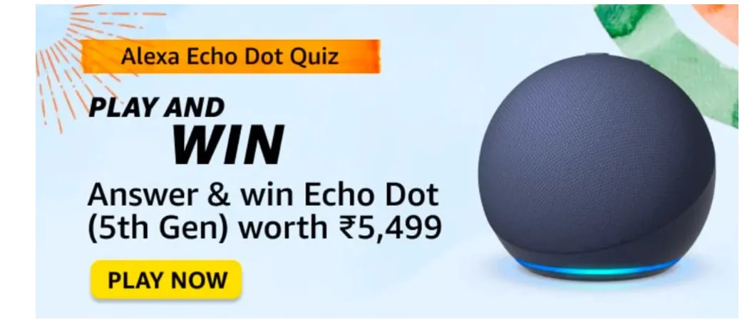 Amazon Alexa Echo Dot Quiz Answers: Win Echo Dot 5th Gen
