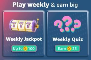 Amazon FunZone Weekly Jackpot win Runs