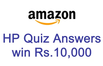 Amazon HP Quiz Answers win Rs.10,000