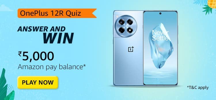 Amazon OnePlus 12R Quiz Answers – win Rs.5000